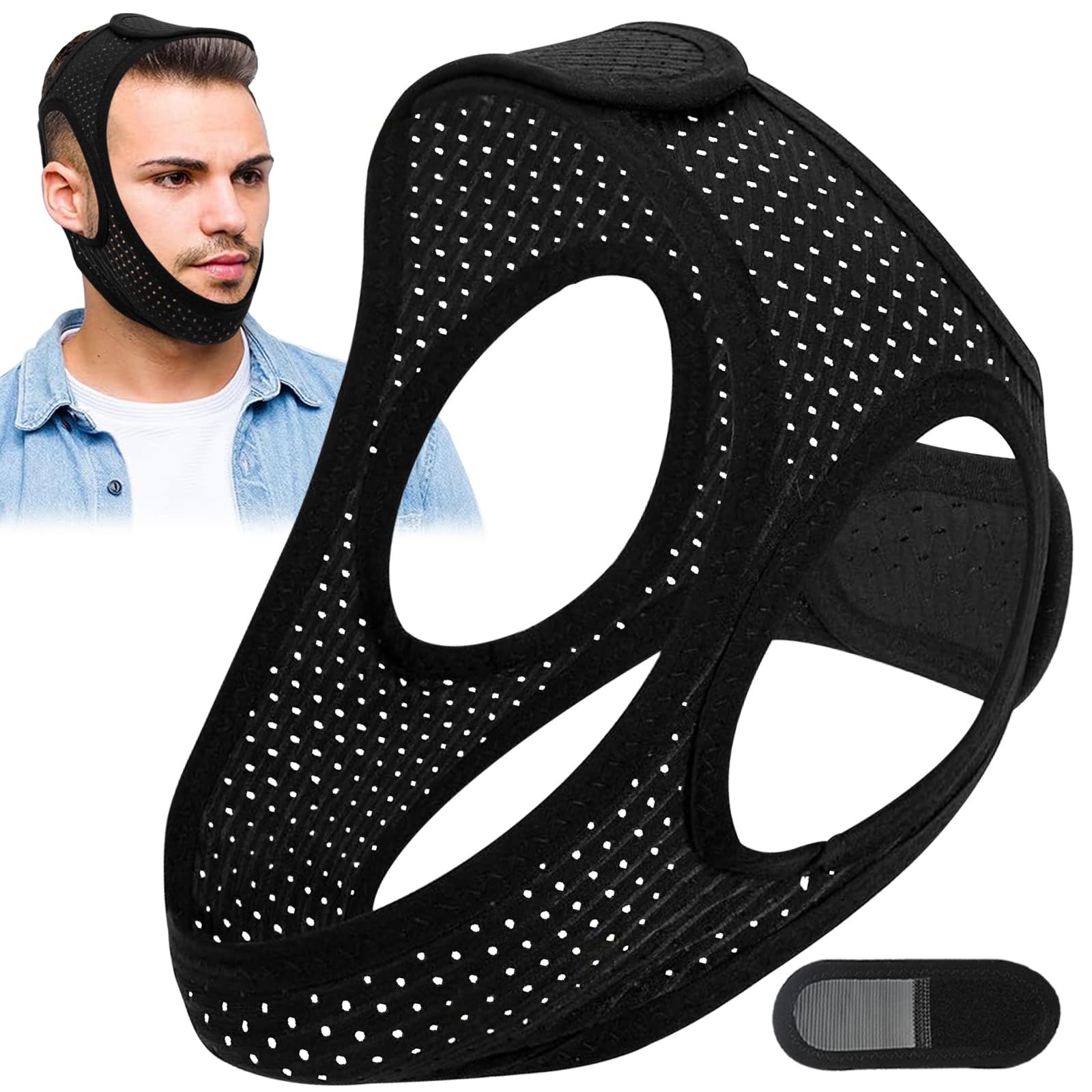 Anti Snoring Devices, Chin Strap for Sleeping, Snoring Relief Chin Strap, Good Sleep Airflow Jaw Str