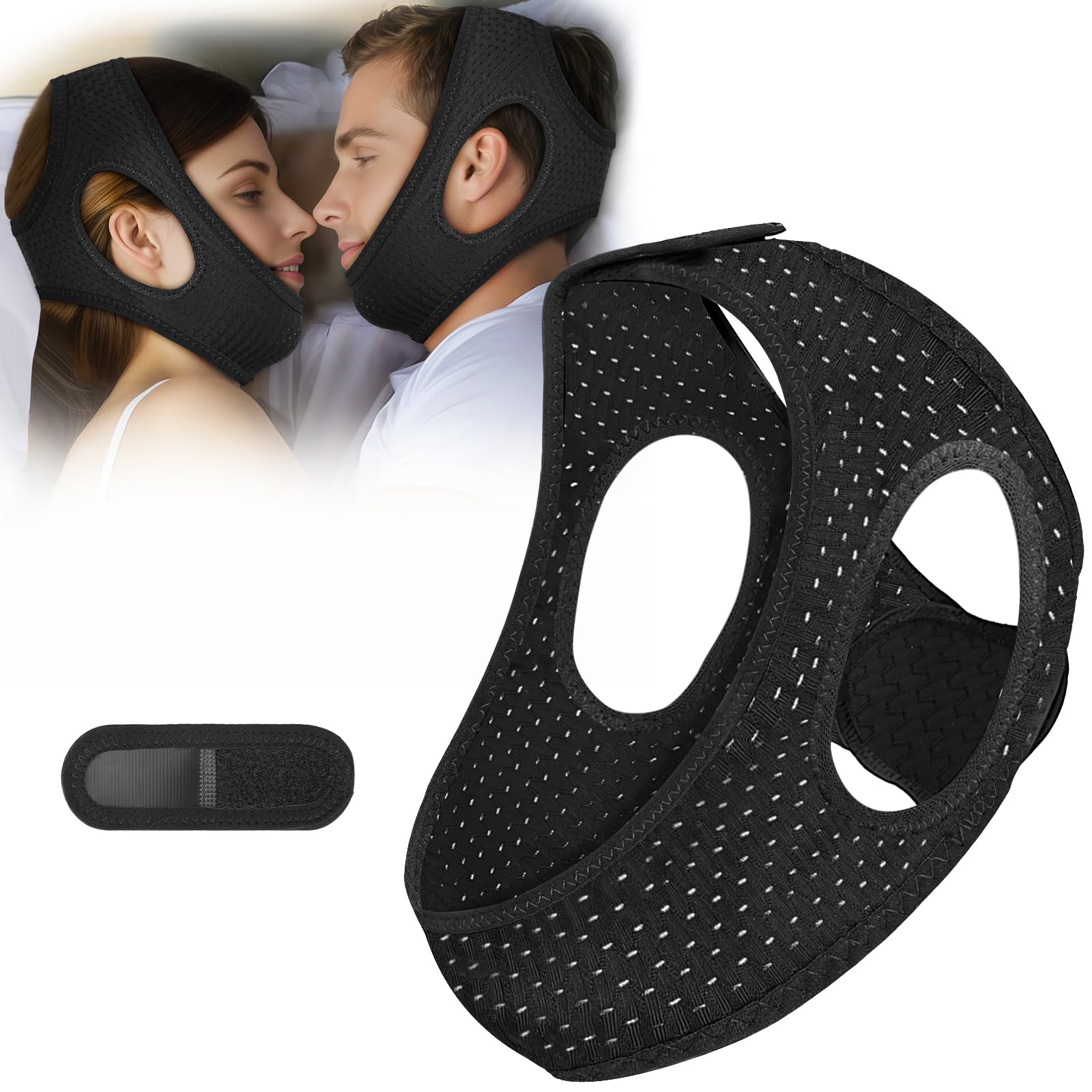 Chin Strap for Sleeping, Premium Anti-Snoring Chin Strap, Sleep Apnea Devices for Better Rest, Snori