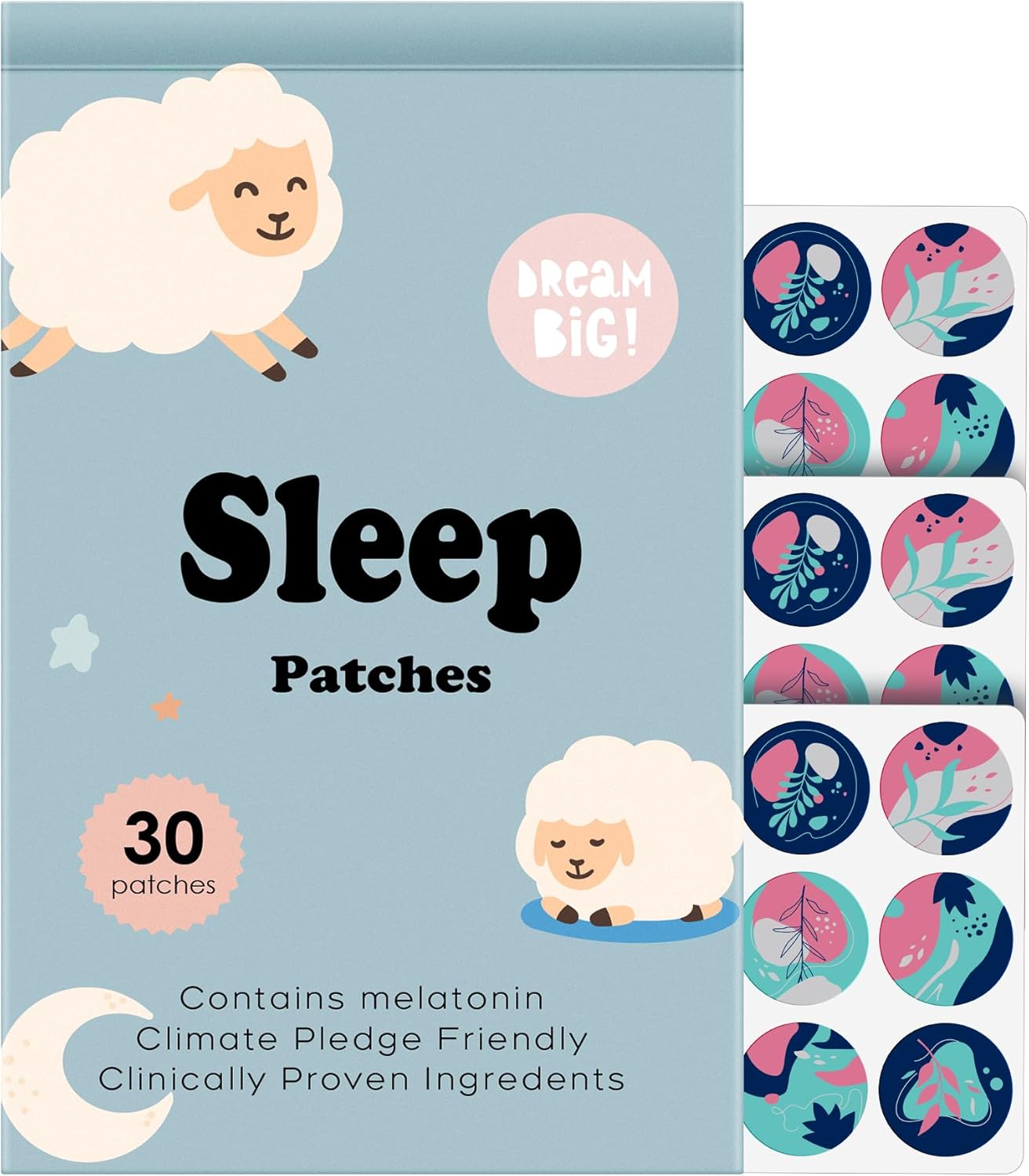 Sleep Patches, 30 Pack Upgraded Deep Sleep Patches for Adults, All Natural Deep Patch, for Men and W